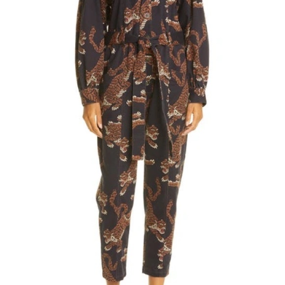 FARM RIO Leopard Print Cotton Jumpsuit XS - Picture 3 of 14